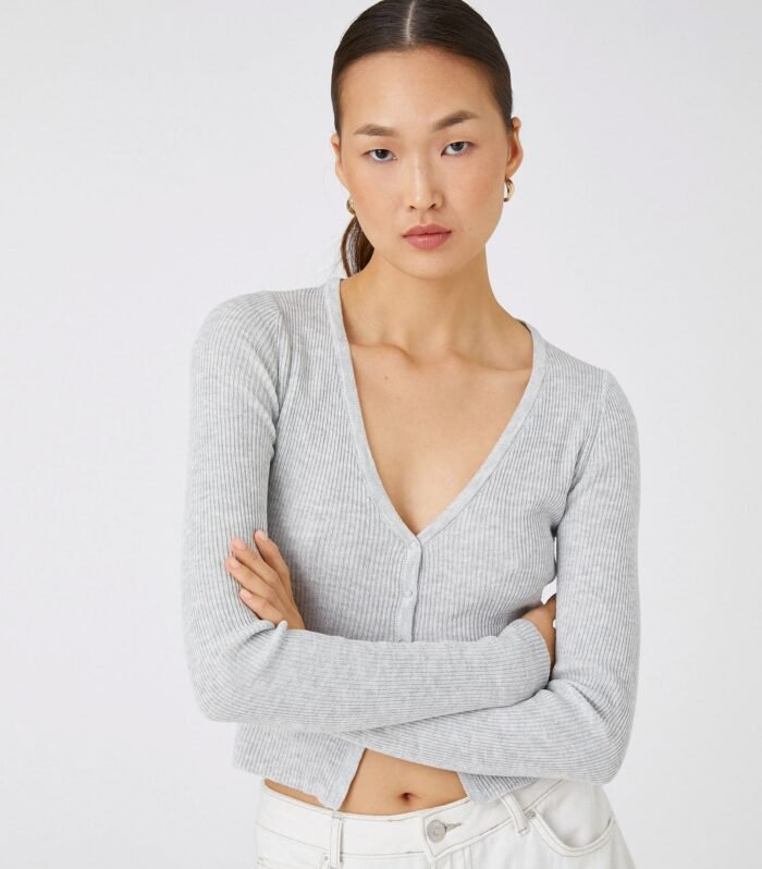 Knitwear Cardigan Slim Fit with Snap Fastener