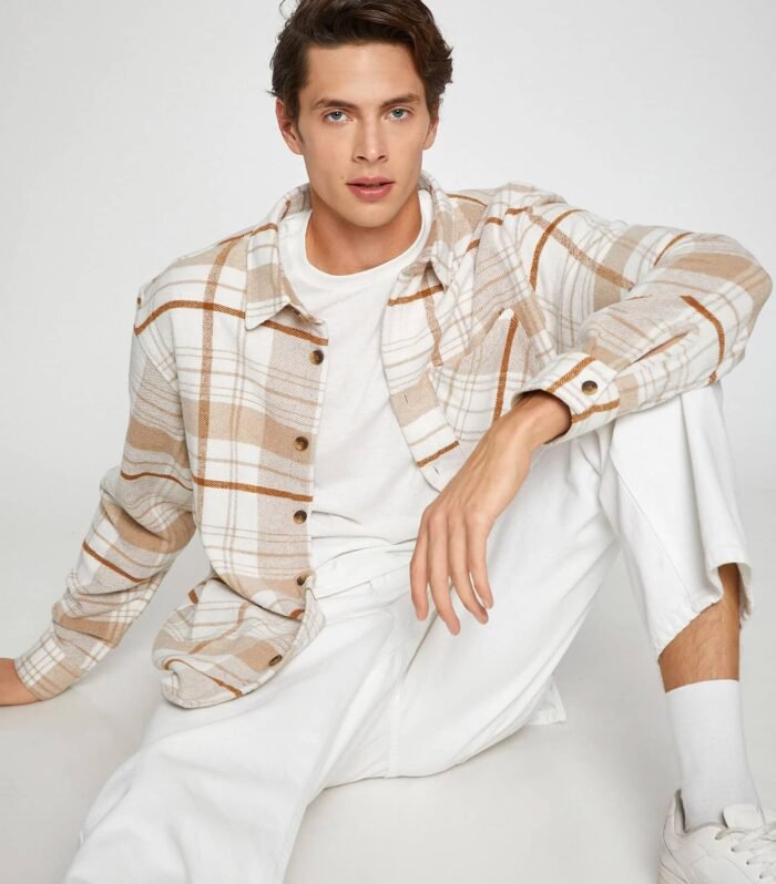 Plaid Lumberjack Shirt Classic Collar Long Sleeve