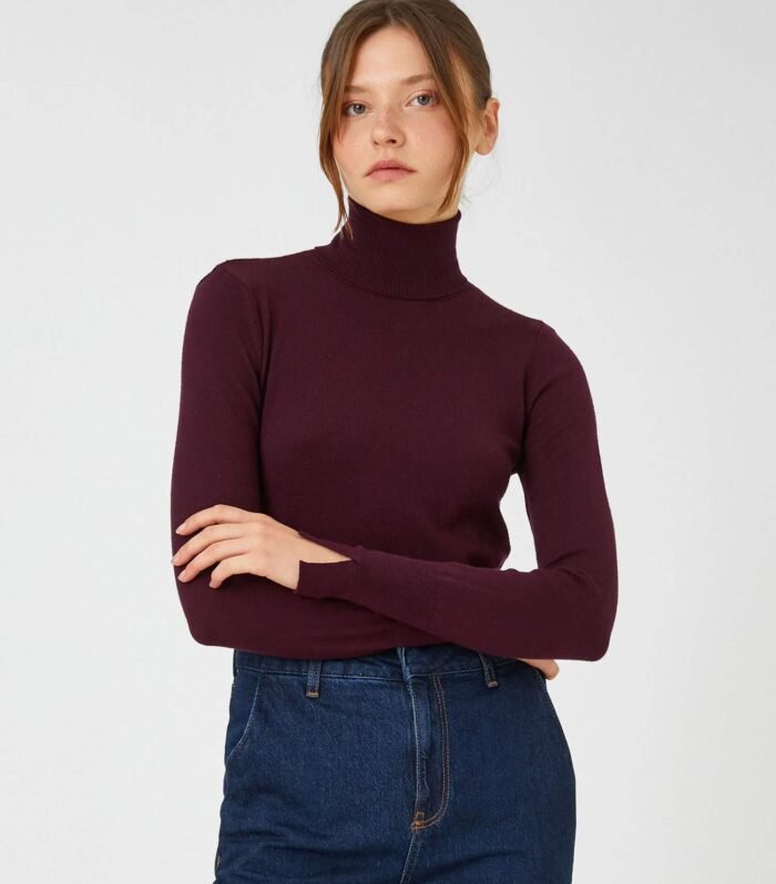 Ribbed Turtleneck Sweater
