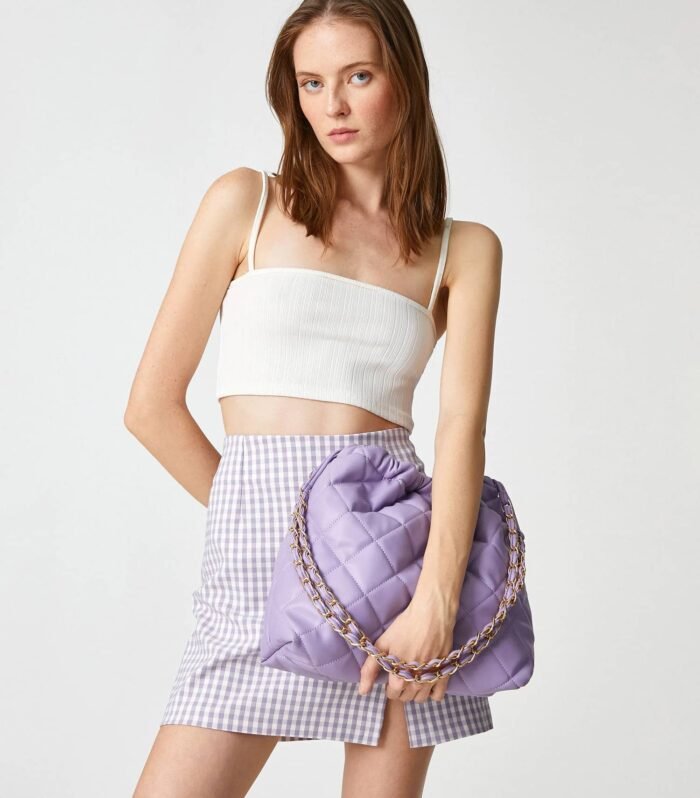 Women's Quilted Chain Strap Shoulder Bag